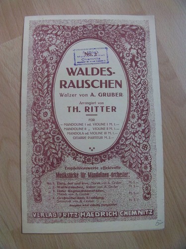 Waldesrauschen walzer von a - "waldesrauschen",
