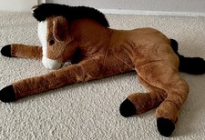 Steiff  Studio Pferd ---1,1m---mit Knopf  und Fahne—0366/99   😍  Top  Zustand