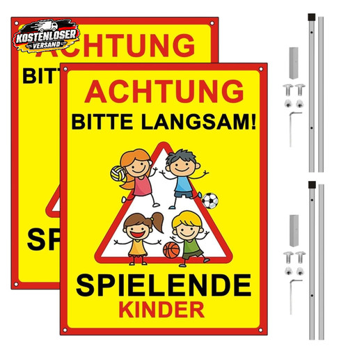 Achtung kinder schild - achtung,