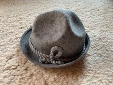 SPORT Woll Filz Hut Grau mit Kordel Outdoor Wandern Freizeit Größe 54 Unisex