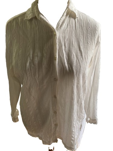 Bluse weiß crinkle baumwolle - weiß,
