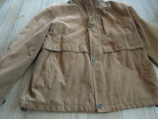 braune Trek Travel Lederjacke, Gr. 27, Herren