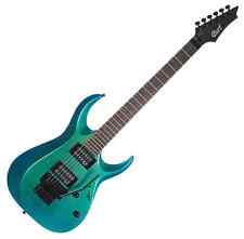 B-WARE Cort X-300 Flip Blue Chameleon Stylisch Metal Axt 2 Humbucker Tremolo