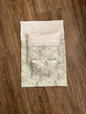 Puppenbettwäsche Kissen Personalisiert Wiegen Puppenbett Puppenwagen Puppe