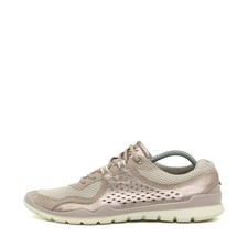 ECCO Damen Schuhe Beige Leder, Mesh Low Freizeit Sneaker EU 39