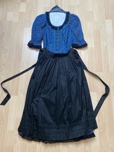 Vintage dirndl schwarz blau - dirndl, schwarz-blau