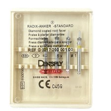 Dentsply Maillefer Radix Anker Standard Diamant Formschleifer Stirnfräser 4 Stüc