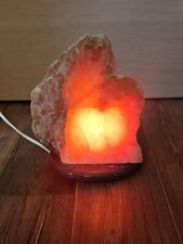 Orangen- Calcit Steinlampe Tischlampe Chakra Mineral Kristall Natur ( 571 )