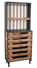 Küchenbuffet Loft Anrichte Hochkommode Industrial Schubladen Schrank Antik 