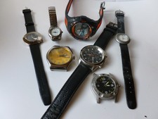 konvolut armbanduhren für ersatzteile-bastler - 7 stück -