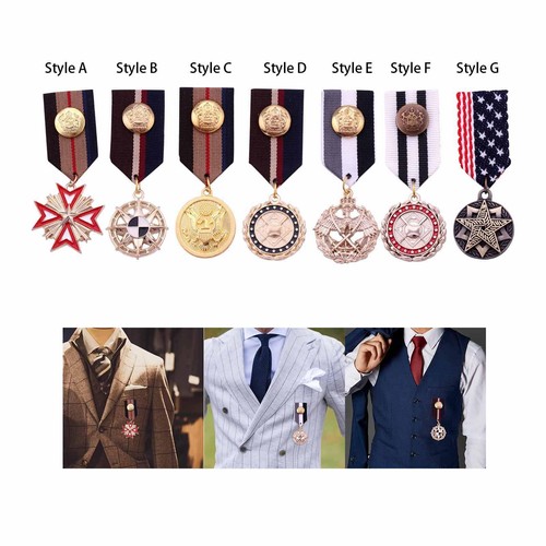 Gestreifte medaille corsage - gestreifte,