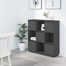 Highboard grau massiv Kiefer