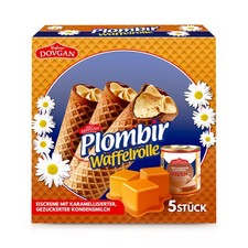 Eis Plombir Waffelrolle