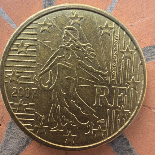 Frankreich eurocent münze - frankreich, 10-eurocent-münze