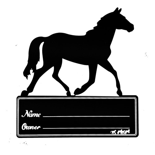 Pferd namensschild stall - namensschild,
