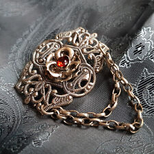 Alte fein gearbeitete Brosche Trachtenschmuck VERSANDKOSTENFREI