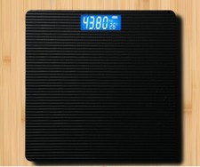 Digital Personen Waage Körper Analyse Bad Fitness Kg/g bis 180Kg Glas schwarz DE