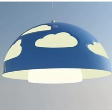IKEA Skojig Deckenleuchte Hängelampe blau weiß - Kinderzimmerlampe Wolken Lampe