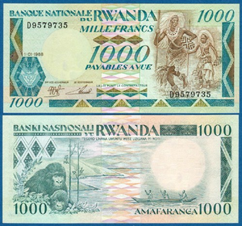 Ruanda rwanda 1000 francs - rwanda,