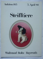 STEIFFTIERE BOLTZ BAYREUTH 1986 auf 16 Seiten ~135 Positionen