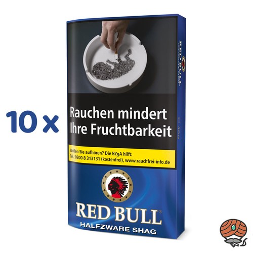 Red bull halfzware shag - red,