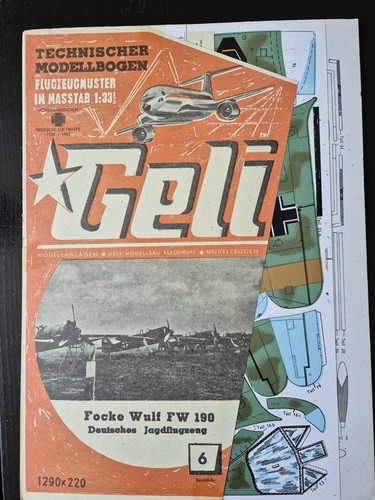 Geli technischer modellbogen - technischer,