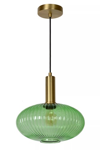 Hängelampe glas grün - hängelampe,