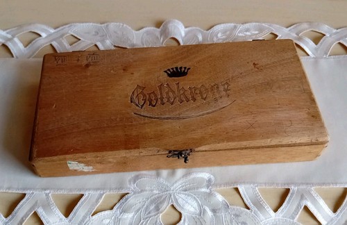 Goldkrone alte zigarrenkiste - goldkrone,