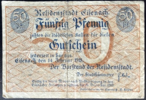 Pfennig eisenach 1918 - ,