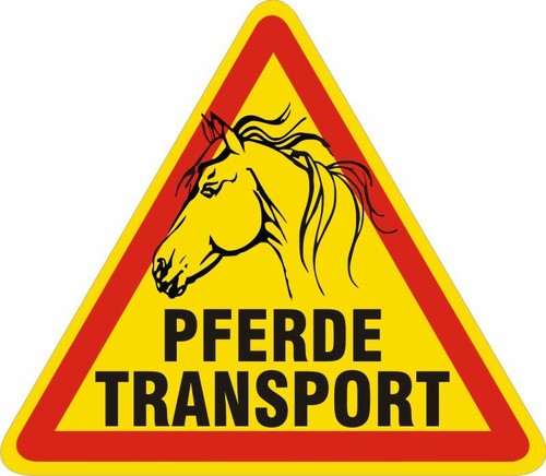 Pferdetransport achtung pkw - pferdetransport,