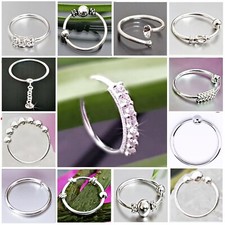 925 Echt Silber Nasenringe Nasenpiercing Nasenstecker Piercing Zirkonia Steine