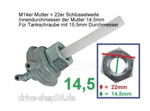 5mm innen benzinhahn - ∅,
