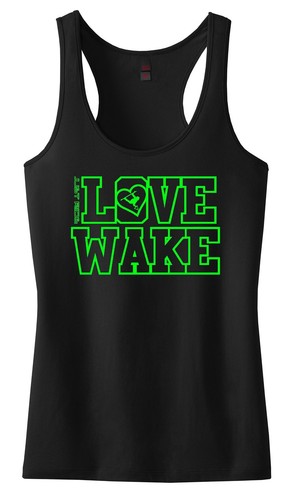 Love wake racerback tank - love,