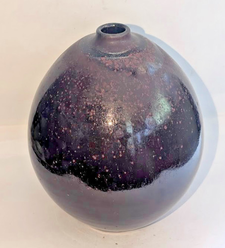 Bauchige studiokeramik vase - bauchige,