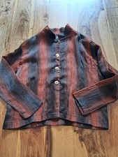 Transparente Jacke Blazer ca. Gr. 42/44 Lagenlook