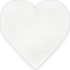 Kunstfellteppich - weiß -