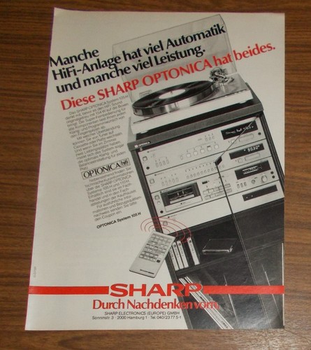Seltene werbung vintage sharp - werbung,