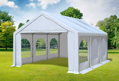 Partyzelt 4x6m weiß - 4x6m,