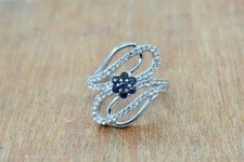 Original Blauer Saphir Halo