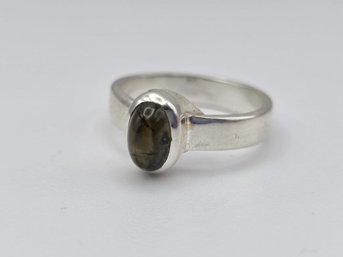Ring mit grüner - , turmalin