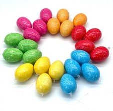 24 Ostereier Kunststoff 6cm