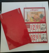 1x METO Preisschild - Getränkeauszeichnung - Getränkeschilder- Getränkedisplay