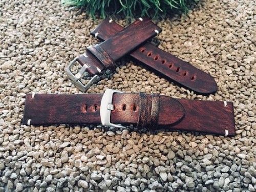 Uhrenarmband sattelleder glatt - uhrenarmband,