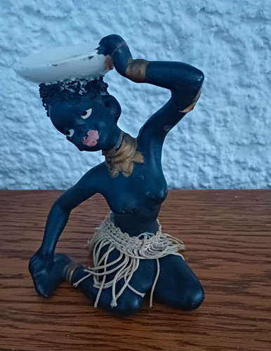 Keramikfigur cortendorf frau - keramikfigur,