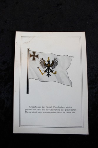 Postkarte kriegsflagge der - postkarte,