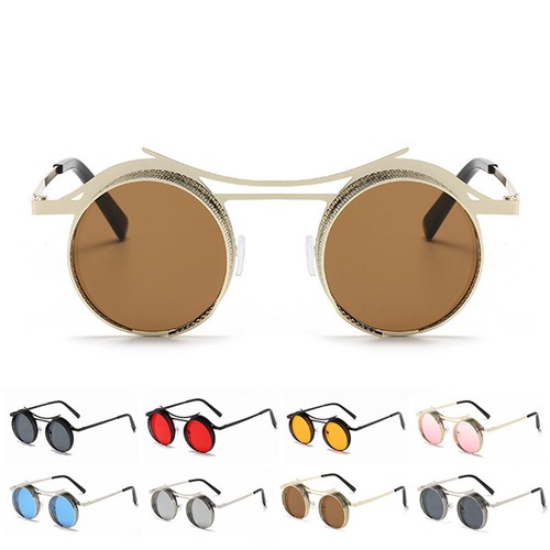 Runde steampunk sonnenbrille - runde,