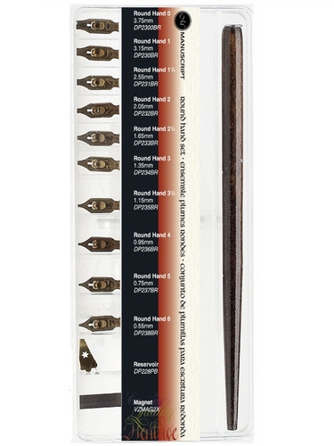 Manuskript runde hand set - runde, 10