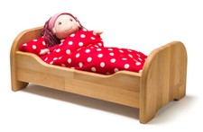 Puppenbett aus Buche