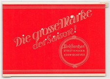 830181) altes Schnaps Etikett der Korn Brennerei Strothmann Minden i.W. 