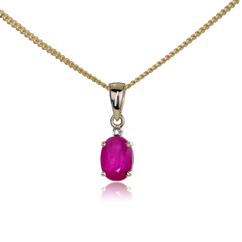 Gold collier diamant - 9, kt
